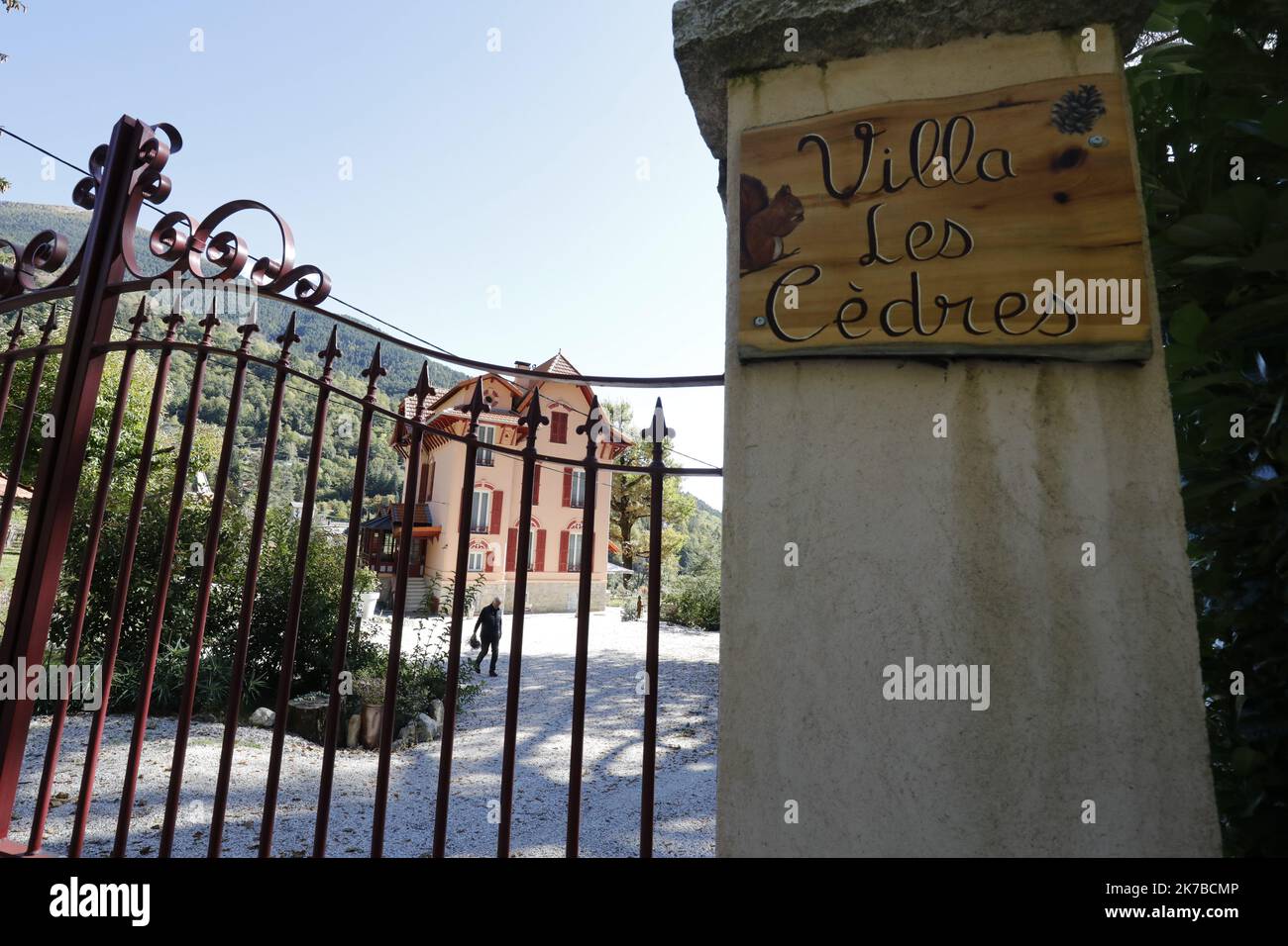 ©PHOTOPQR/NICE MATIN/Frantz Bouton ;13/10/2020 ; VILLA SAINT MARTIN VESUBIE les cèdres expertes - Sud de la France Alex Storm Aftersts Oct 2020 Banque D'Images