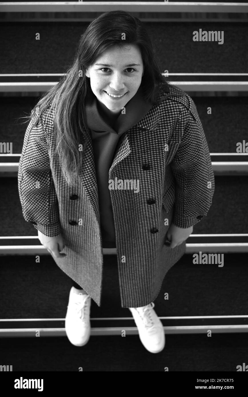 ©PHOTOPQR/LE PROGRES/Richard MOUILLUD - Décines-Charpieu 18/02/2021 - le 18/02/2021 OL football Damaris Egurrola -OL football Damaris Egurrola la nouvelle rue internationale espagnole - LYON - Damaris Egurrola la la la la nouvelle recrue internationale espagnole au club de football OL. Banque D'Images