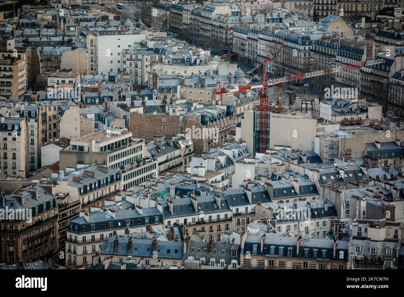 ©Thomas Padilla/MAXPPP - 26/02/2021 ; Paris , FRANCE ; ILLUSTRATION DE PARIS. - Paris, France, février 26th 2021 Banque D'Images
