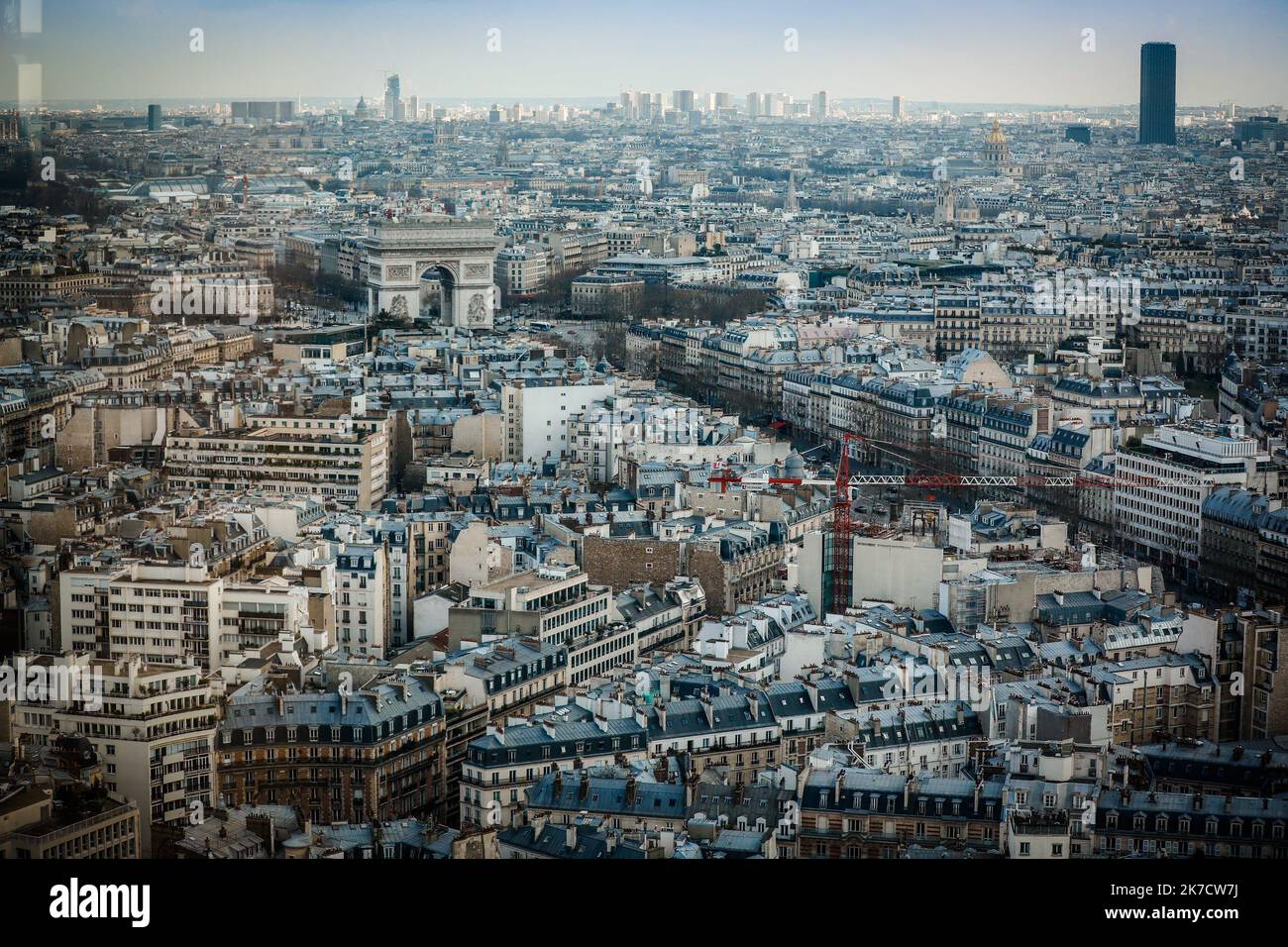 ©Thomas Padilla/MAXPPP - 26/02/2021 ; Paris , FRANCE ; ILLUSTRATION DE PARIS. - Paris, France, février 26th 2021 Banque D'Images