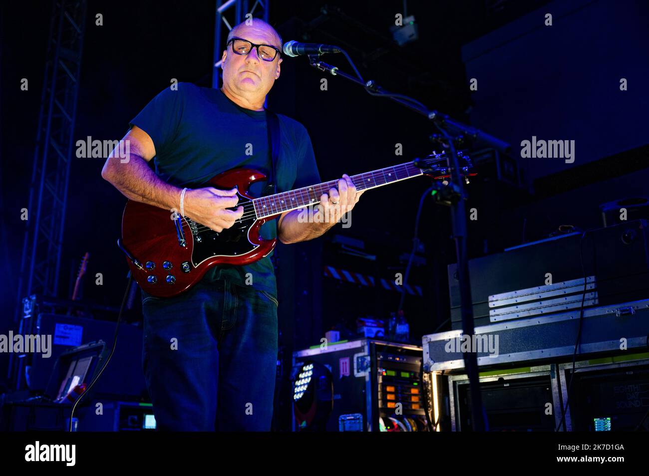 Leeds, Royaume-Uni. 17th octobre 2022. Stephen Malkmus , Bob Nastanovich , Scott Kannbers , Steve West et Mark Ibold de low-fi alt rocker trottoir se produire à Leeds Academy. 2022-10-17. Crédit : Gary Mather/Alay Live News Banque D'Images