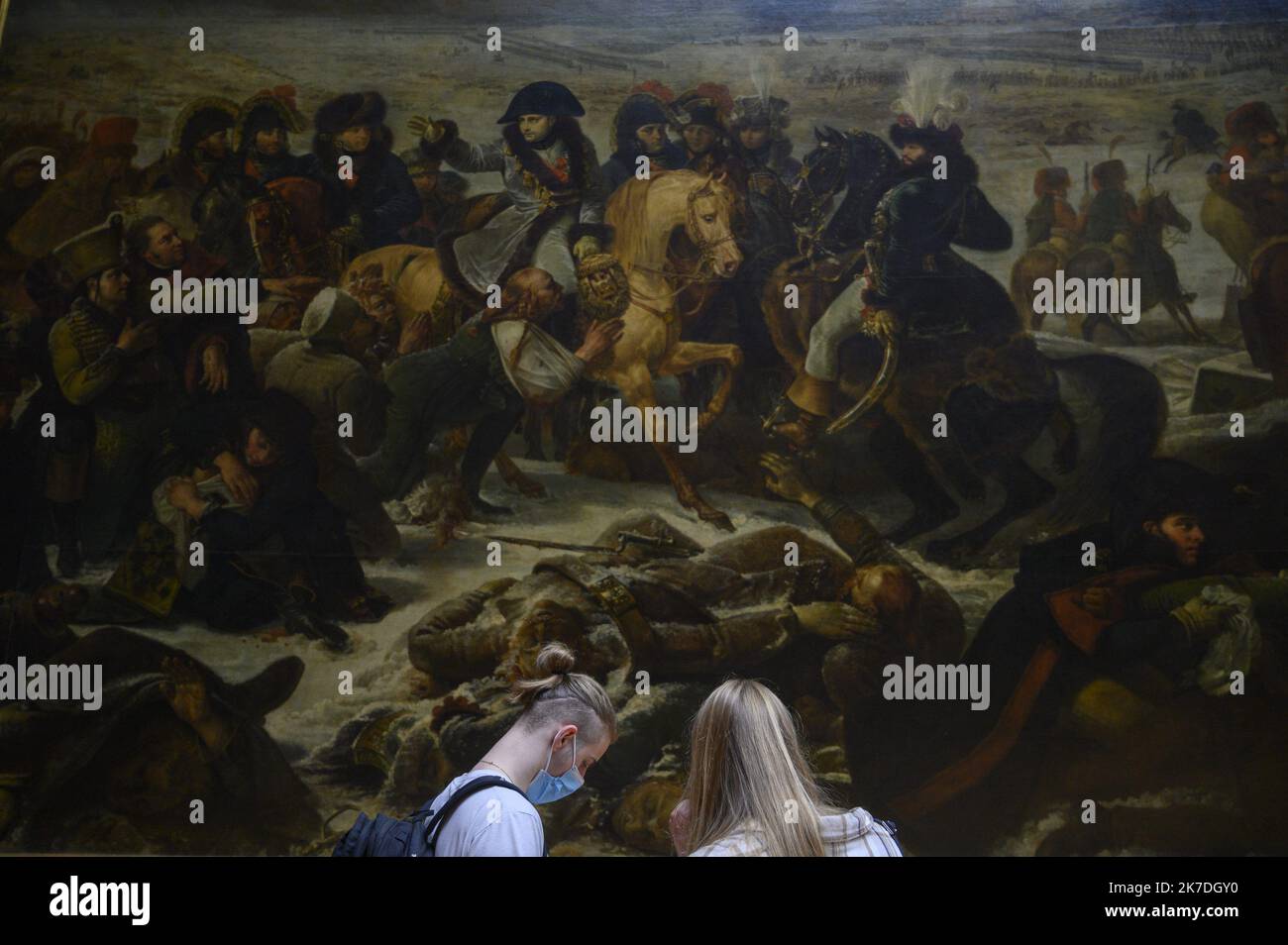 ©Julien Mattia / le Pictorium/MAXPPP - Julien Mattia / le Pictorium - 19/5/2021 - France / Ile-de-France / Paris - 1er jour de retour du musée du Louvre aux visiteurs, suite aux annonces du Gouvernement concertant le définement progressif, a Paris le 19 Mai 2021. / 19/5/2021 - France / Ile-de-France (région) / Paris - 1st jour de réouverture du musée du Louvre aux visiteurs, suite aux annonces du gouvernement concernant le déconditionnement progressif, à Paris sur 19 mai 2021. Banque D'Images