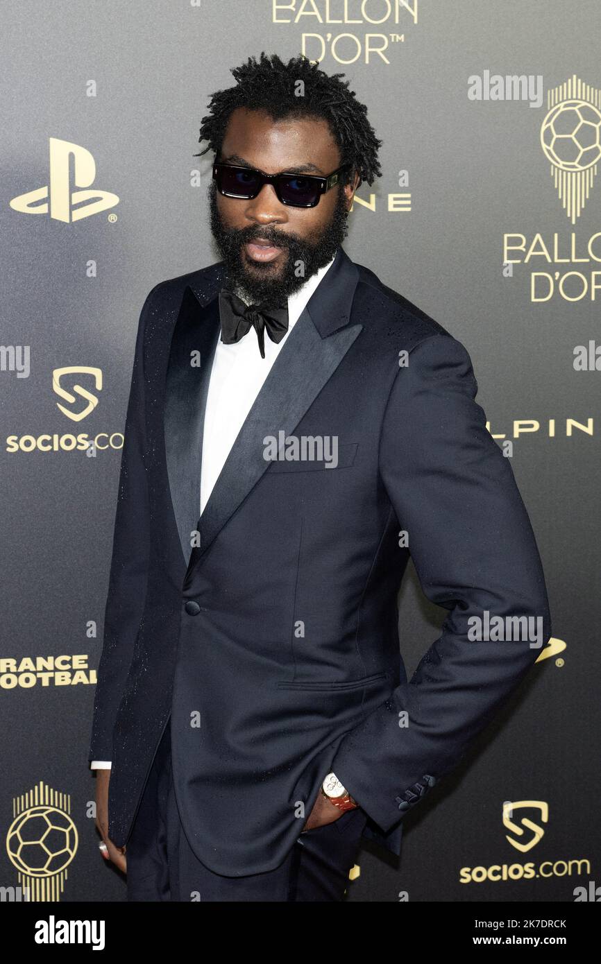 Paris, France. 17th octobre 2022. Damso arrive à la cérémonie Ballon Dor 2022 au théâtre du Châtelet, à 17 octobre 2022, à Paris, en France. Photo de David Niviere/ABACAPRESS.COM crédit: Abaca Press/Alay Live News Banque D'Images