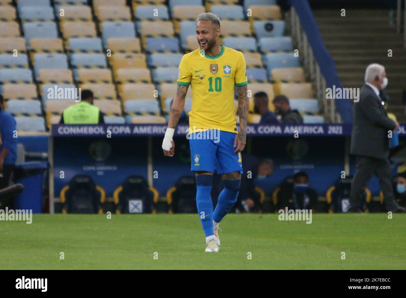 Vignette Panini Copa America 2021 - Neymar Jr Brésil - N° BRA22 - Collection