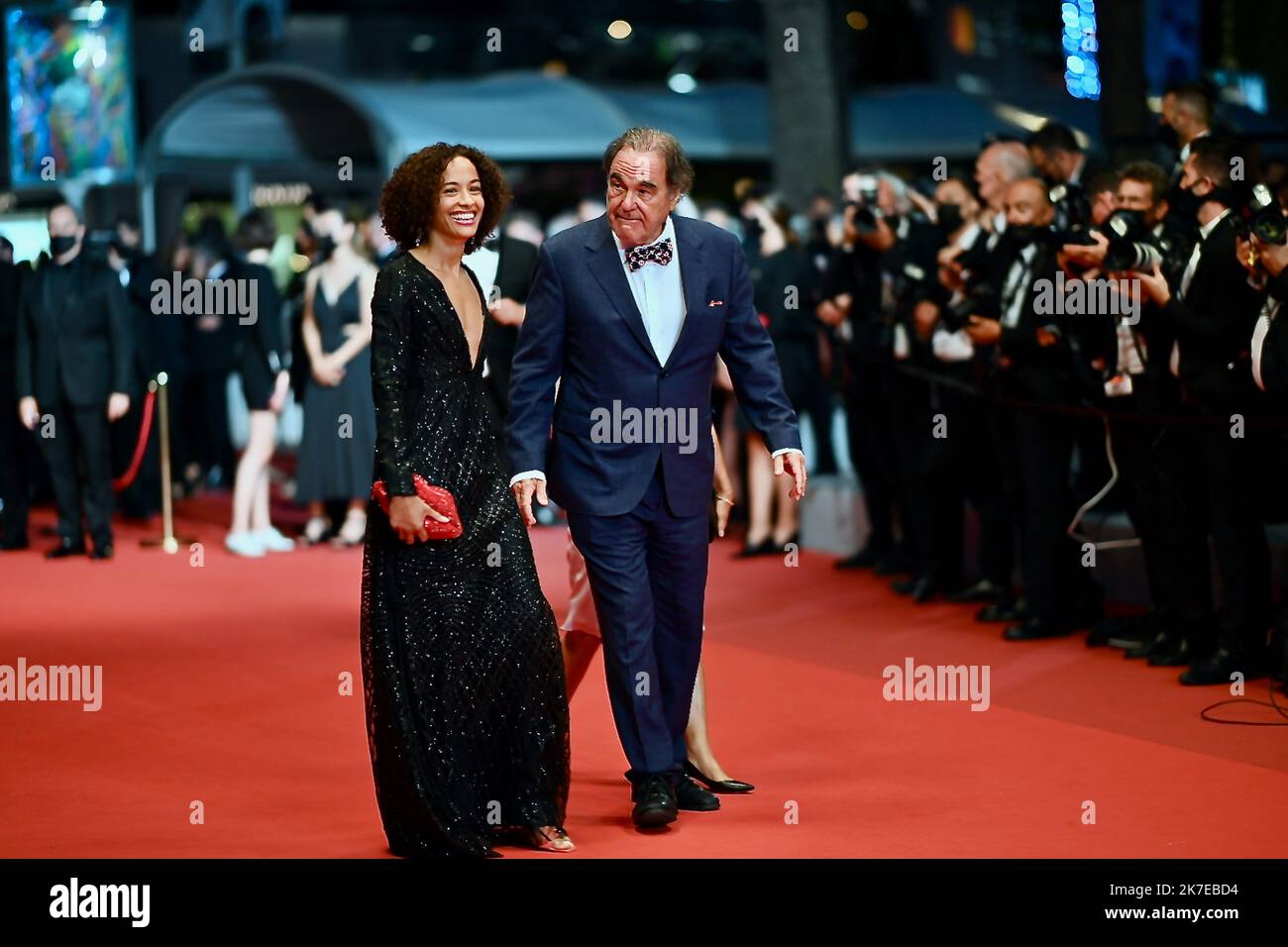 ©FRANCK CASTEL/MAXPPP - le Festival annuel du film de Cannes 74th, festival de cannes 2021. oliver Stone le Festival international du film de Cannes 74th, en France. Banque D'Images