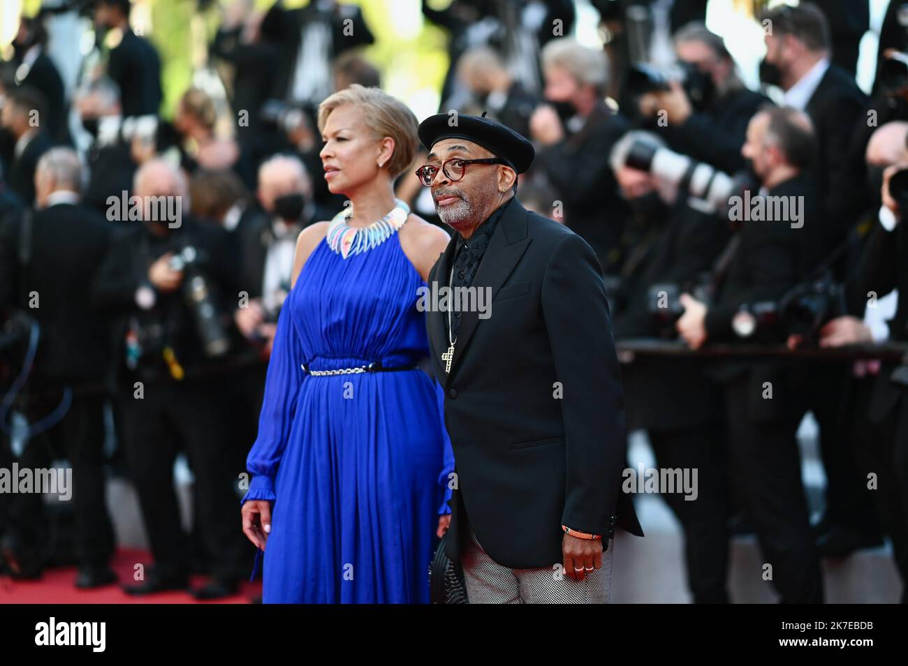 ©FRANCK CASTEL/MAXPPP - le Festival annuel de Cannes 74th, festival de cannes 2021 le Festival international de Cannes 74th, en France. Banque D'Images