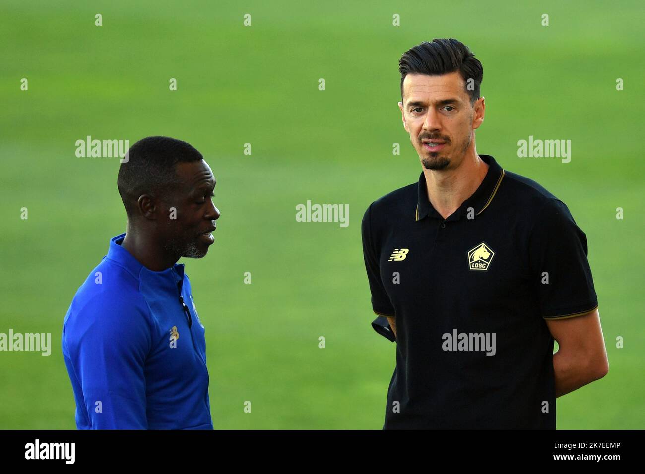 ©PHOTOPQR/VOIX DU NORD/Zack Ajili ; 25/07/2021 ; Almancil, le 25/07/2021, match le FC Porto et le LOSC au Estadio do Algarve. Photo DE la scène de pré-saison ZACK AJILI LA VOIX DU NORD - 25 juillet 2021. Football, match amical entre Lille (FRA) et Porto (por) à Estadio do Algarve, Almancil, Portugal. Banque D'Images