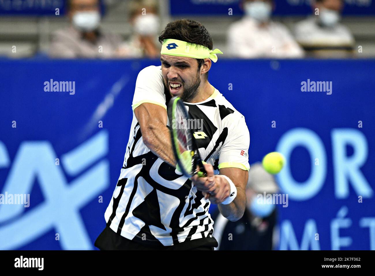 ©PHOTOPQR/RÉPUBLIQUE DU CENTRE/ERIC MALOT ; ; 01/10/2021 ; Orléans (Loiret-45) - Open de tennis Orléans - Tournoi International ATP Challenger Tour 125 - 1/4 finale - Jiri VESELY (CZE) Banque D'Images