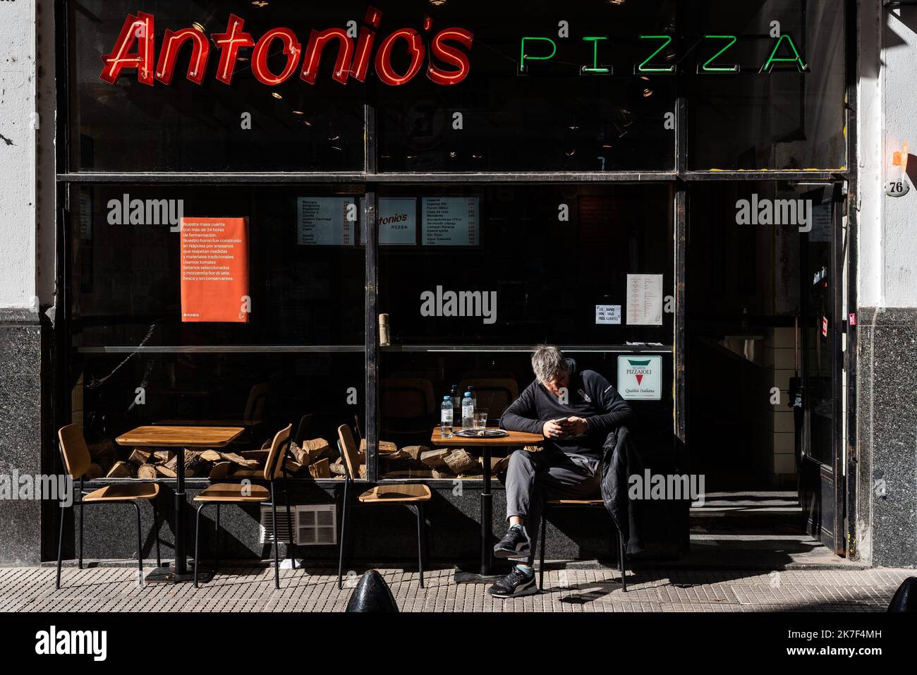 ©Alejo Manuel Avila/ le Pictorium/MAXPPP - la vie dans les rues de la ville de Buenos Aires suspendu la pandemie de coronavirus. Banque D'Images