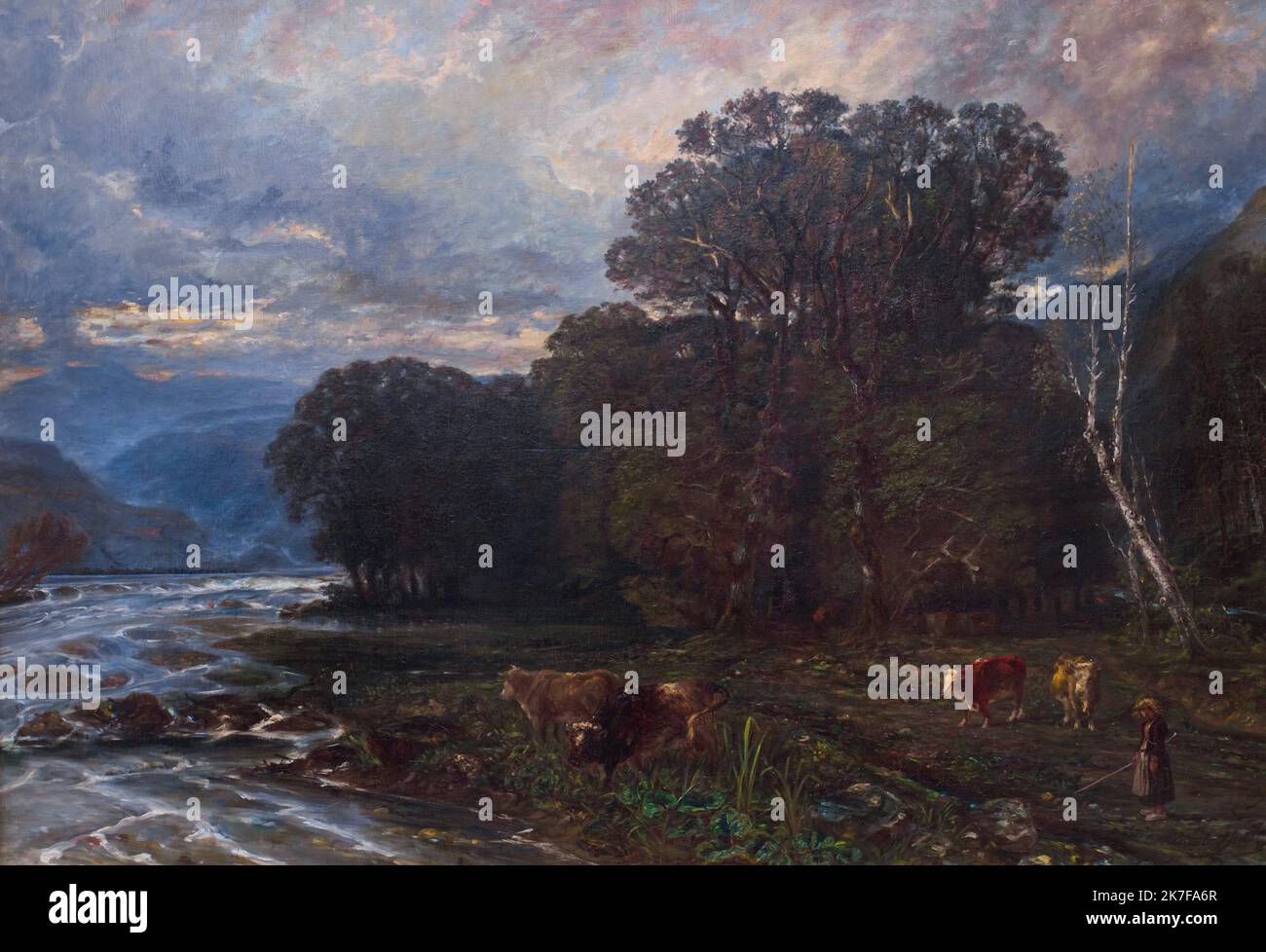 ©Active Museu/MAXPPP - ActiveMuseum 0002979.jpg / a donné deborde Huile sur toile 1865 - / Paul Huet / Peinture Active Museum / le Pictorium Breeder (stock) ,ciel nuageux ,Cow ,Forêt ,Gave ,Green Landscape ,Herb ,Hill ,horizontal ,Mountain paisible ,Rivière ,Rivière (petite) ,arbre ,Watercourse 19th , Paul , peinture ,Huet Banque D'Images ©Active Museu/MAXPPP - ActiveMuseum 0002979.jpg / a donné deborde Huile sur toile 1865 - / Paul Huet / Peinture Active Museum / le Pictorium Breeder (stock) ,ciel nuageux ,Cow ,Forêt ,Gave ,Green Landscape ,Herb ,Hill ,horizontal ,Mountain paisible ,Rivière ,Rivière (petite) ,arbre ,Watercourse 19th , Paul , peinture ,Huet Banque D'Images
