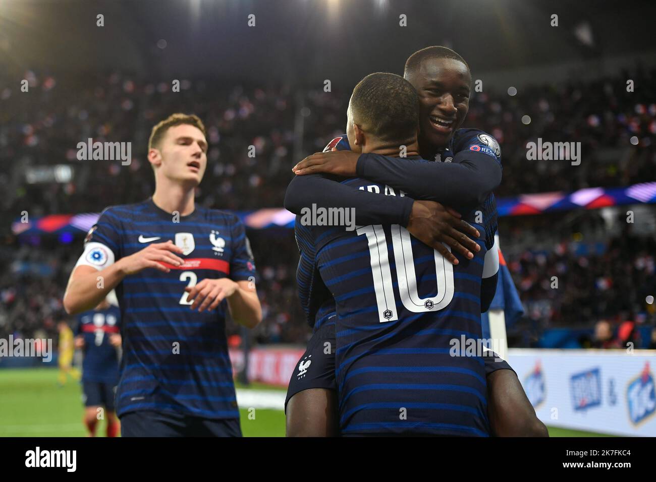 ©Julien Mattia / le Pictorium/MAXPPP - Moussa Diaby lors du match France-Kazakstan / qualification coupe du monde 2022 / groupe D, le 13 novembre 2021, au Parc des Princes , a Paris. Banque D'Images