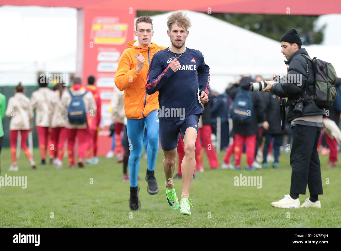 ©STADION-ACTU/STADION ACTU/MAXPPP - 11/12/2021 ; ; - Championnats d'Europe de cross-country Jimmy GRESSIER Banque D'Images