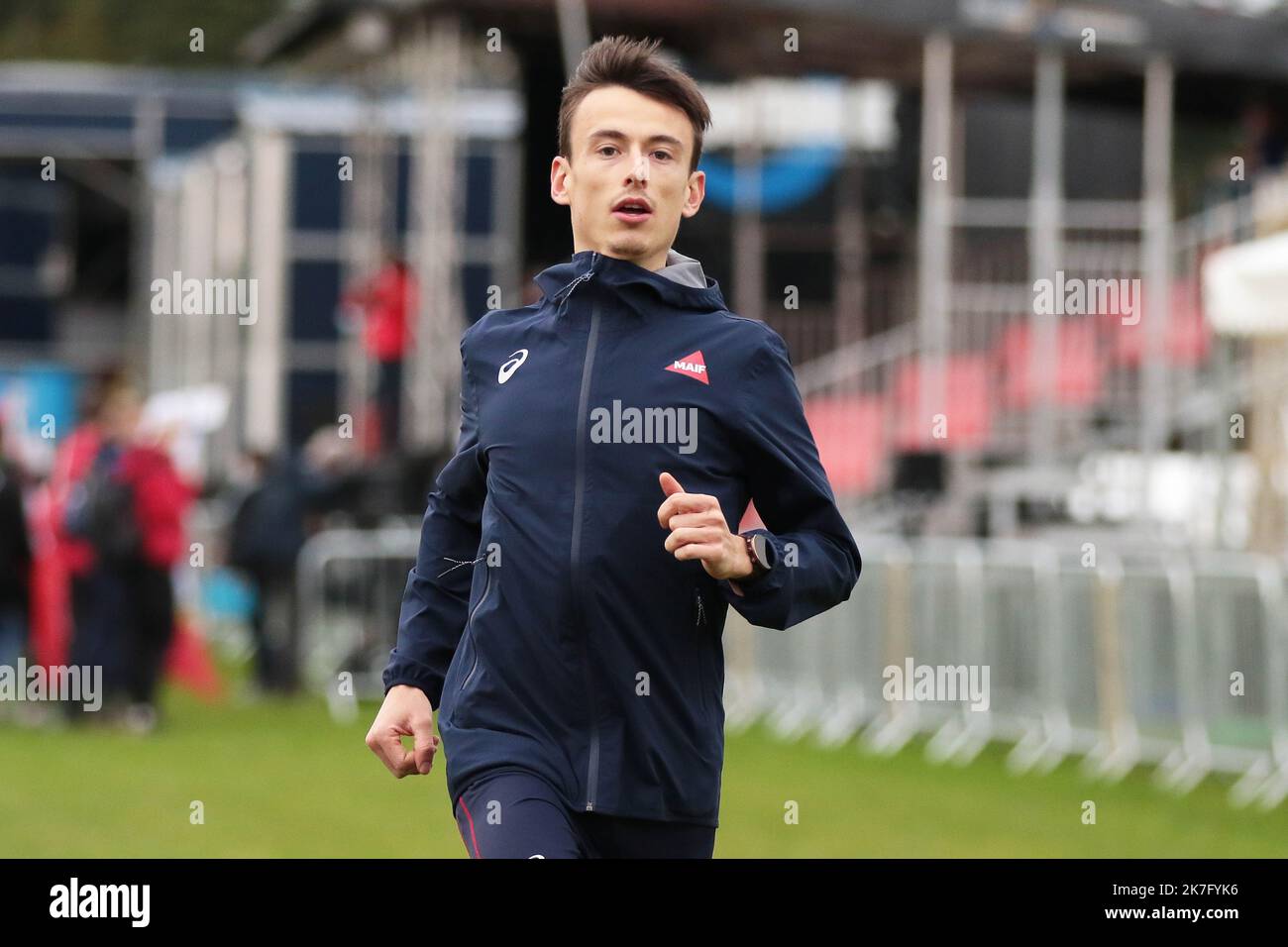 ©STADION-ACTU/STADION ACTU/MAXPPP - 11/12/2021 ; ; - Championnats d'Europe de cross-country Yann SCHRUB Banque D'Images