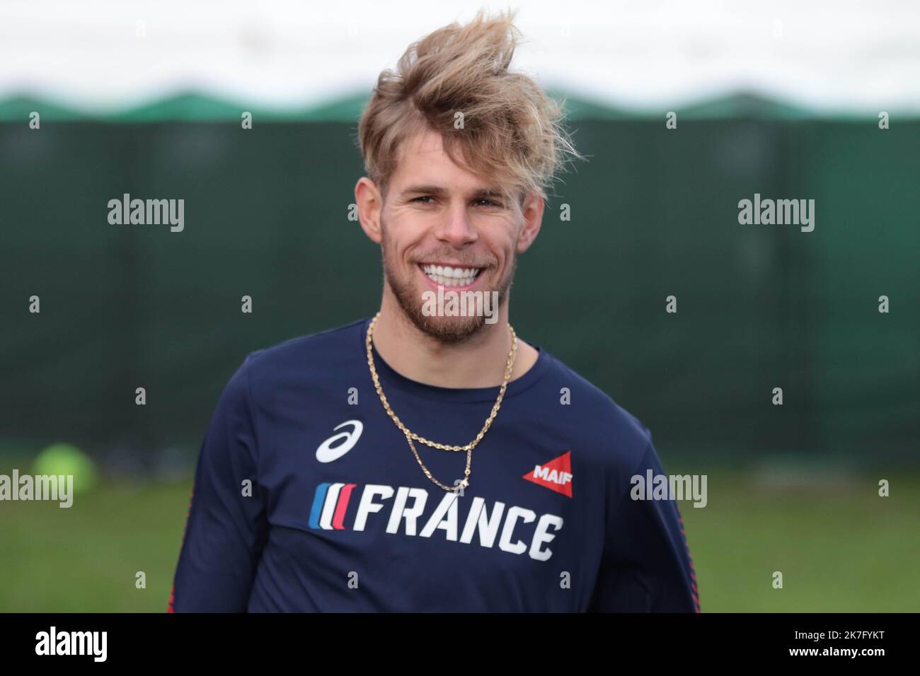 ©STADION-ACTU/STADION ACTU/MAXPPP - 11/12/2021 ; ; - Championnats d'Europe de cross-country Jimmy GRESSIER Banque D'Images