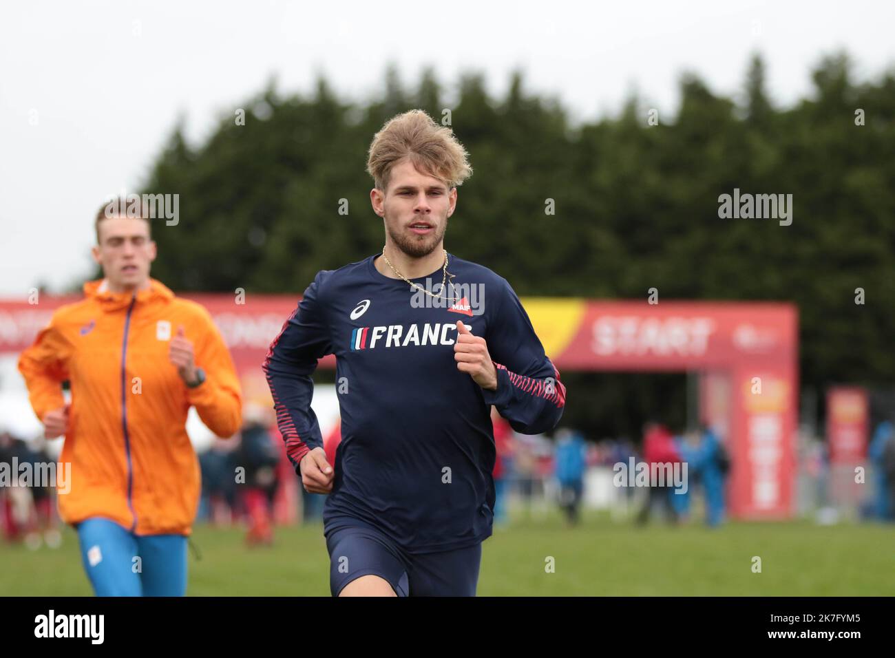 ©STADION-ACTU/STADION ACTU/MAXPPP - 11/12/2021 ; ; - Championnats d'Europe de cross-country Jimmy GRESSIER Banque D'Images