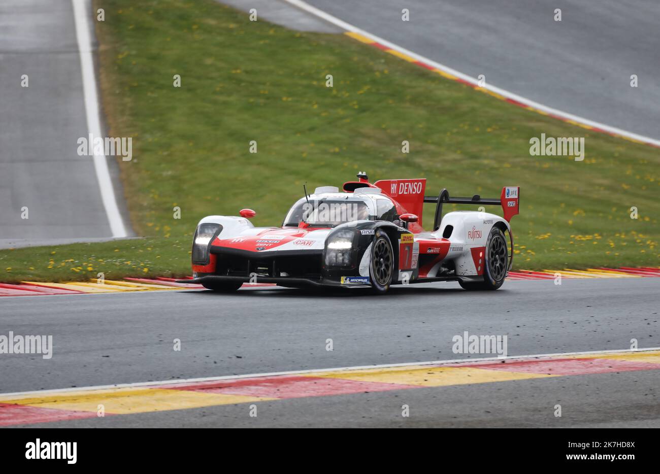 ©PHOTOPQR/LE COURRIER PICARD/HASLIN ; Spa ; 07/05/2022 ; 07/05/22 automobile du monde d'endurance les 6 heures de Spa Francorchamps Toyota Gazoo Racing Mike Conway Kamui Kobayashi Jose Maria Lopez vainqueurs photo Fred Haslin Banque D'Images