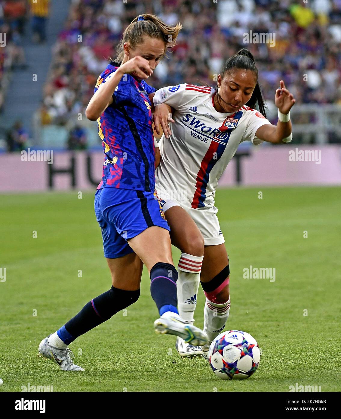 ©PHOTOPQR/LE PROGRES/Stéphane GUIOCHON - 21/05/2022 - Ligue des femmes championnes OL-BARCELONE -A Turin au stade finale de la Ligue des femmes Champions OL - Barcelone ici Selma Bacha Banque D'Images