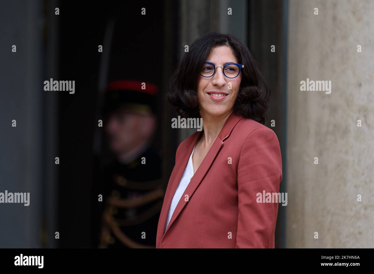 ©Julien Mattia / le Pictorium / MAXPPP - Paris 23/05/2022 Julien Mattia / le Pictorium - 23/5/2022 - France / Ile-de-France / Paris - Arrivee de Rima Abdul Malak, ministre de la culture au Conseil des ministres du 23 Mai 2022 / 23/5/2022 - France / Ile-de-France (région) / Paris - arrivée de Rima Abdul Malak, ministre de la Culture au Conseil des Ministres le 23 mai 2022 Banque D'Images