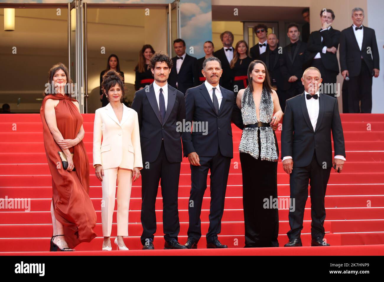 ©PHOTOPQR/NICE MATIN/Sébastien Botella ; Cannes ; 22/05/2022 ; montée des marches des 75 ans du festival du film de Cannes pour le film l'innocent 75th du Festival de Cannes, dans le sud de la France, sur 24 mai 2022. Banque D'Images