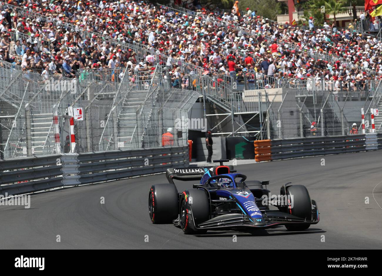©PHOTOPQR/NICE MATIN/Jean François Ottonello Dylan Meiffret ; Monaco ; 27/05/2022 ; 79eme Grand prix de Monaco - Formule 1 - 23 Alexander ALBON THA Williams Racing Banque D'Images