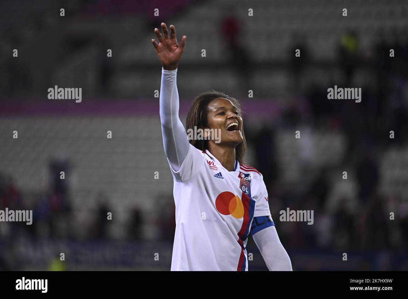 ©Julien Mattia / le Pictorium / MAXPPP - Paris 29/05/2022 Julien Mattia / le Pictorium - 29/5/2022 - France / Ile-de-France / Paris - Wendy Renard. L'Olympique Lyonnais championne féminine déviante de la D1 Arkena, apres sa victoire sur le PSG. / 29/5/2022 - France / Ile-de-France (région) / Paris - Wendy Renard. L'Olympique Lyonnais devient championne de l'Arkena D1, après sa victoire sur PSG.C. Banque D'Images