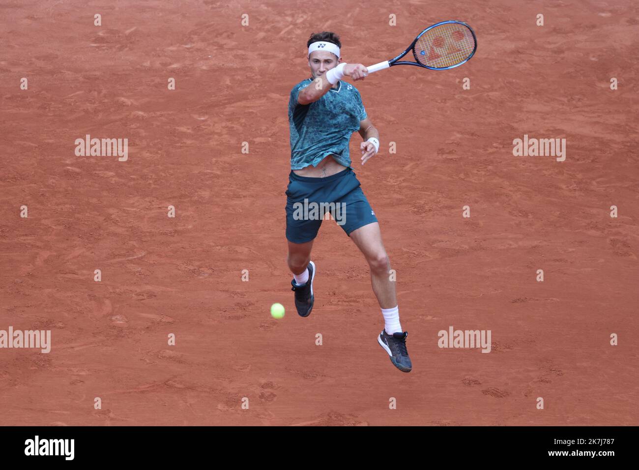 ©PHOTOPQR/LE PARISIEN/LP / ARNAUD JOURNOIS ; PARIS ; 05/06/2022 ; TENNIS , ROLAND GARROS 2022 , 05/06/2022 , FINALE SIMPLE MESSIEURS , RAFAEL NADAL VS CASPER RUUD Banque D'Images