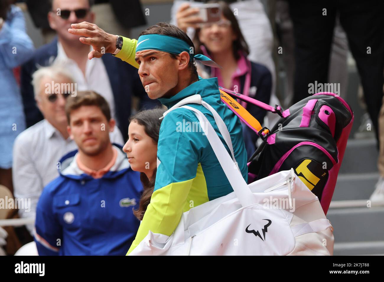 ©PHOTOPQR/LE PARISIEN/LP / ARNAUD JOURNOIS ; PARIS ; 05/06/2022 ; TENNIS , ROLAND GARROS 2022 , 05/06/2022 , FINALE SIMPLE MESSIEURS , RAFAEL NADAL VS CASPER RUUD Banque D'Images