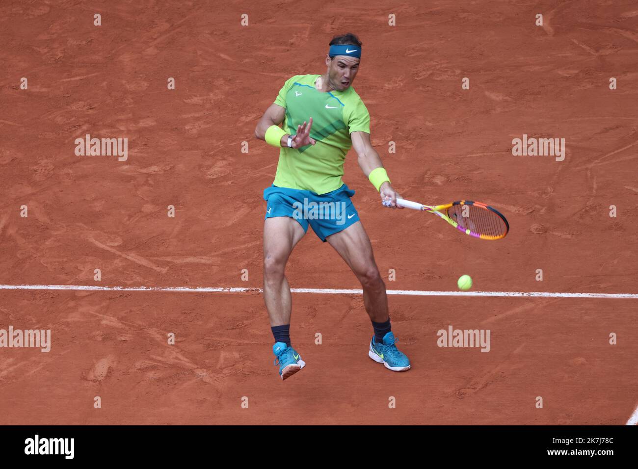 ©PHOTOPQR/LE PARISIEN/LP / ARNAUD JOURNOIS ; PARIS ; 05/06/2022 ; TENNIS , ROLAND GARROS 2022 , 05/06/2022 , FINALE SIMPLE MESSIEURS , RAFAEL NADAL VS CASPER RUUD Banque D'Images