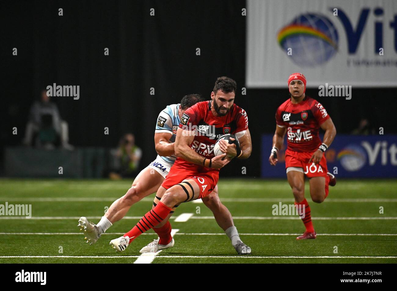 ©Julien Mattia / le Pictorium/MAXPPP - Paris 05/06/2022 Julien Mattia / le Pictorium - 5/6/2022 - France / Ile-de-France / Paris - actions du RC Toulon lors du match de Top 14, opposante le Racing 92 et le RC Toulon a l'U-Arena de Nanterre, le 6 juin 2022 / 5/6/2022 - France / Ile-de-France (région) / Paris - actions de RC Toulon lors du Top 14 du match entre Racing 92 et RC Toulon à l'U-Arena de Nanterre, sur 6 juin 2022 Banque D'Images