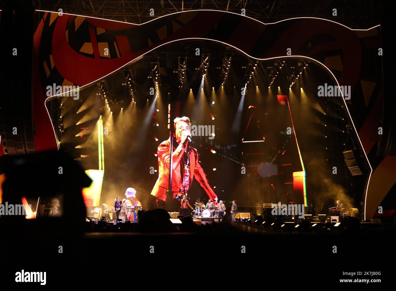 ©PHOTOPQR/LE PARISIEN/Olivier Lejeune ; madrid ; 01/06/2022 ; les Rolling Stones | Madrid Intitulée SOIXANTE, la tournée déjà le 1er juin au stade Wanda Metropolitano. - Madrid, Espagne, juin 1st 2022. La visite des Rolling Stones a débuté le 1st juin Banque D'Images