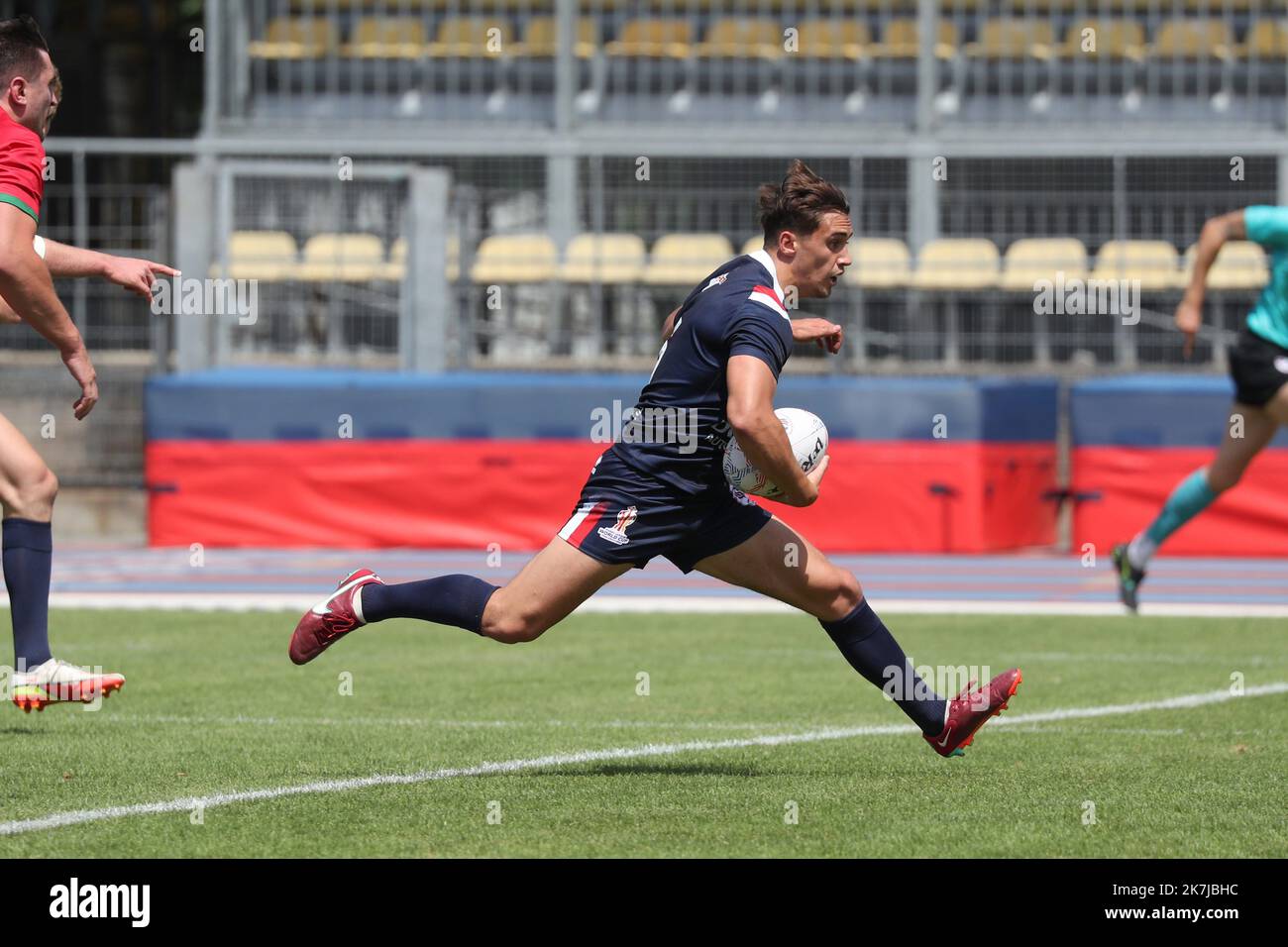 ©Manuel Blondeau/AOP Press/MAXPPP - 19/06/2022 Albi Arthur Mourgue de France lors du match international amical entre la France et le pays de Galles sur 19 juin 2022 au stade municipal d'Albi, France Banque D'Images