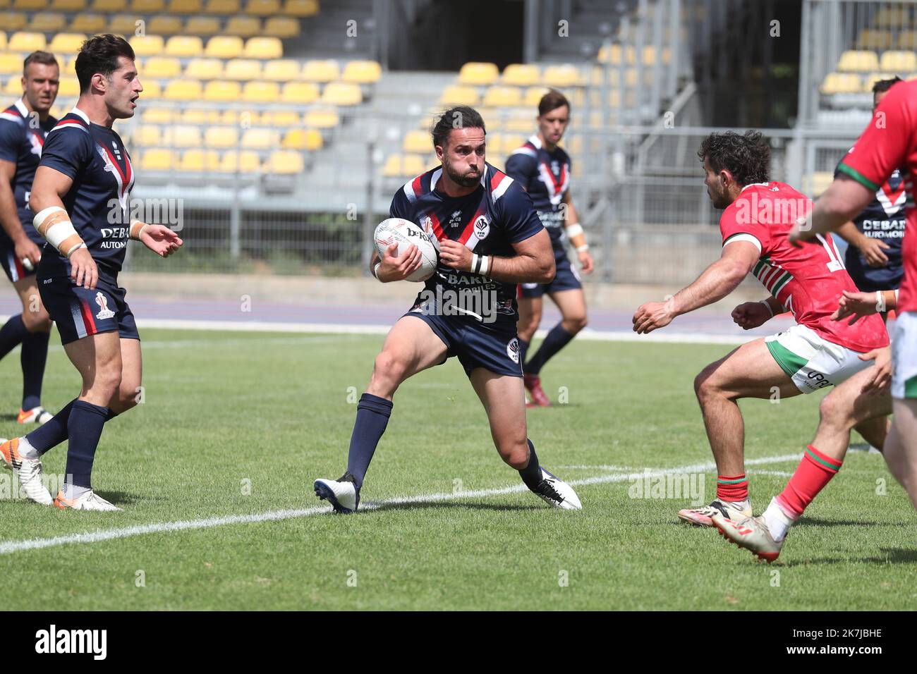 ©Manuel Blondeau/AOP Press/MAXPPP - 19/06/2022 Albi Paul Marcon de France lors du match international amical entre la France et le pays de Galles sur 19 juin 2022 au stade municipal d'Albi, France Banque D'Images