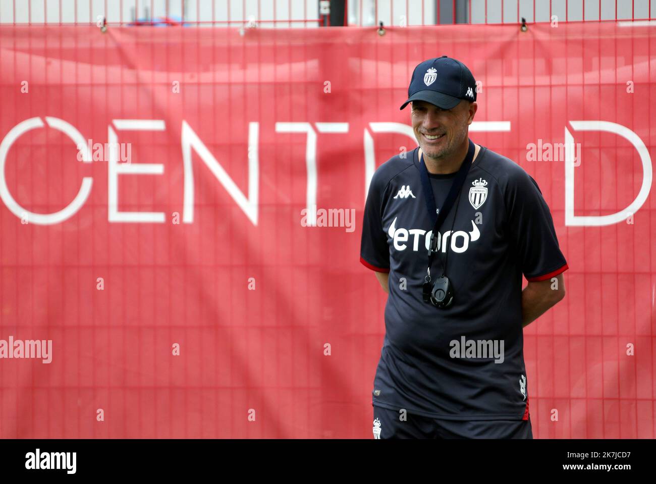 ©PHOTOPQR/NICE MATIN/Jean François Ottonello ; la Turbie ; 21/06/2022 ; reprise de l'entraînement pour l'AS Monaco au centre de performance de l'AS Monaco - Philippe Clément, entrain - JUIN 21st 2022 ASM MONACO FOOTBALL CLUB DE RETOUR À L'ENTRAÎNEMENT POUR LE CHAMPIONNAT de LA PREMIÈRE LIGUE 2022-2023 Banque D'Images