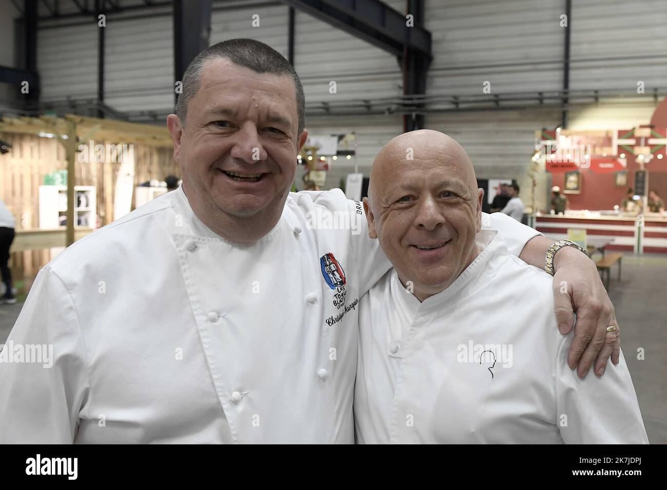 ©PHOTOPQR/LE PROGRES/Joël PHILIPPON - Lyon 8e arrondissement 23/06/2022 - Lyon Street Food Festival 2022. Lyon 23 juin 2022 -Christophe Marguin et Thierry Marx. Lyon Street Food Festival 2022. Banque D'Images