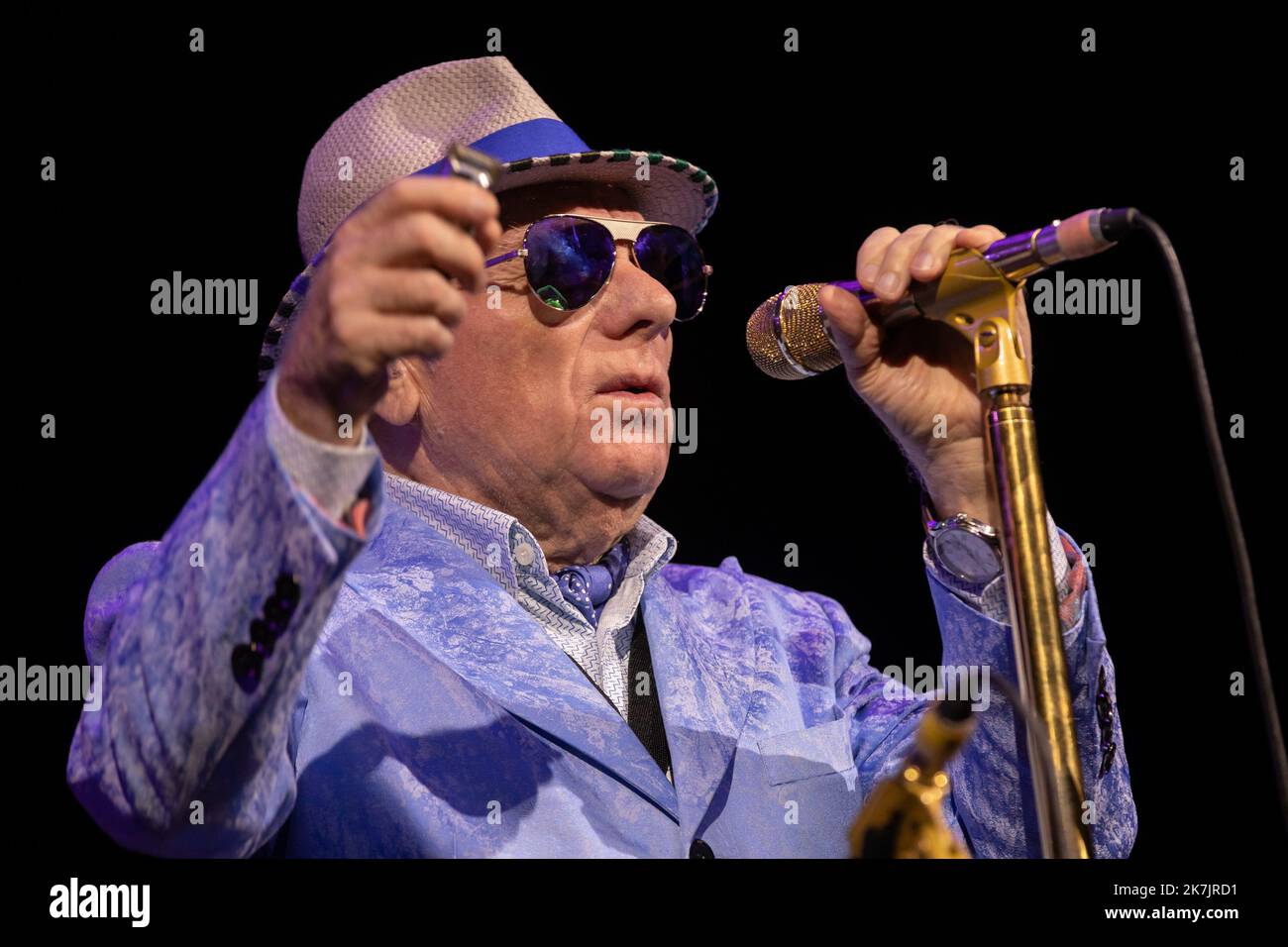 ©Simon Becker / le Pictorium/MAXPPP - Montreux 15/07/2022 Simon Becker / le Pictorium - 15/7/2022 - Suisse / Lac Léman / Montreux - le musicien nord-irlandais Van Morrison en concert au Montreux Jazz Festival le 15 juillet 2022. / 15/7/2022 - Suisse / Lac Léman / Montreux - le musicien irlandais Van Morrison se produit en direct au Montreux Jazz Festival le 15 juillet 2022 Banque D'Images