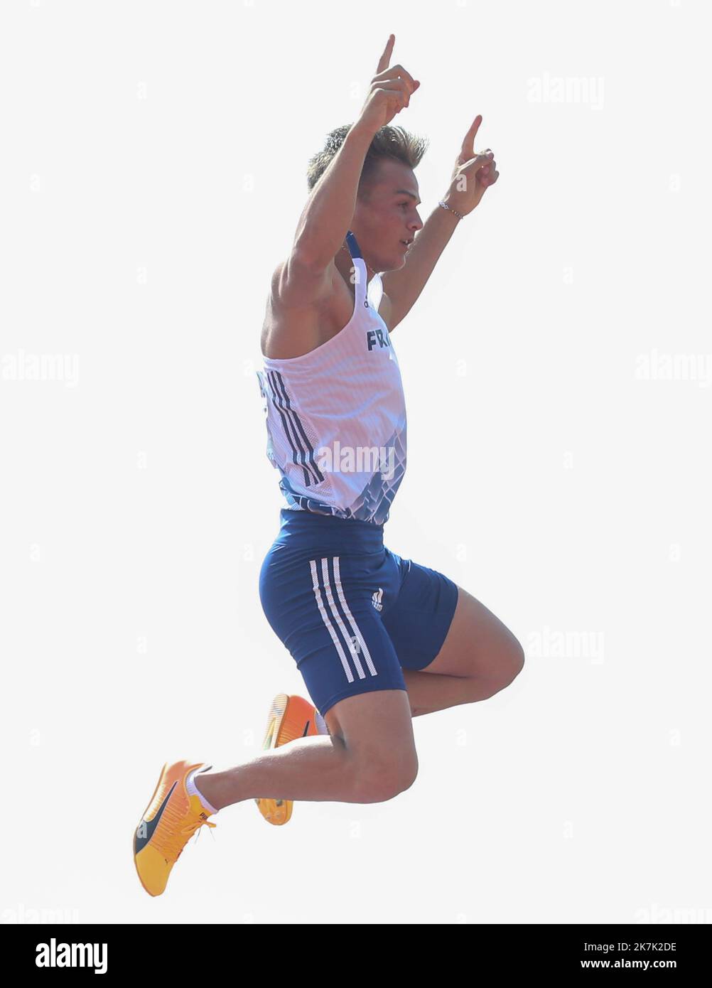 ©Laurent Lairys/MAXPPP - Thibaut Collet de France Banque de Polonais hommes lors des Championnats d'athlétisme européens 2022 sur 15 août 2022 à Munich, Allemagne - photo Laurent Lairys / MAXPPP Banque D'Images