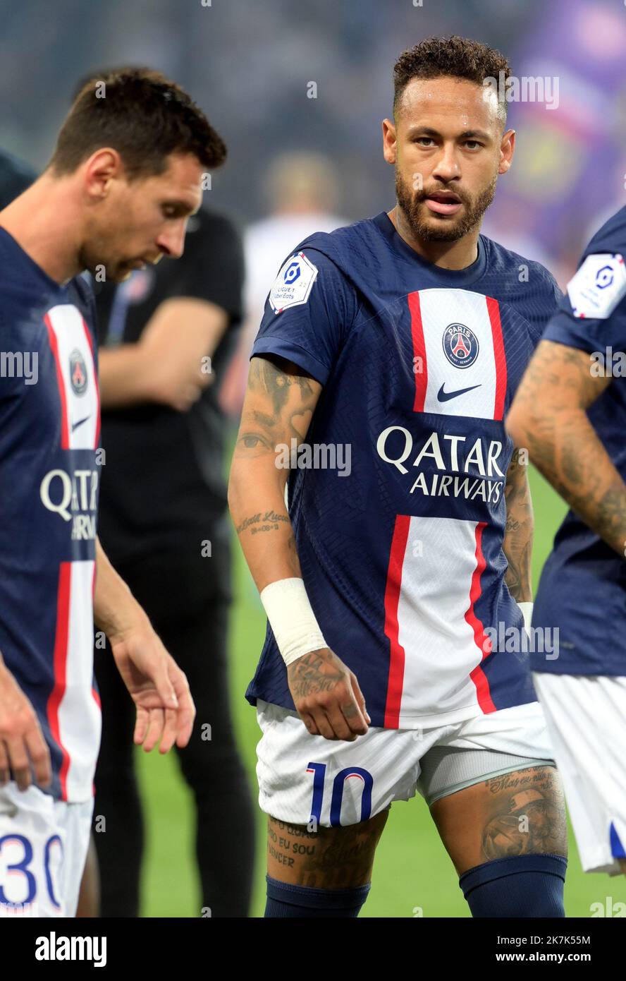 ©REMY GABALDA/MAXPPP - TOULOUSE 31/08/2022 le joueur de Paris Neymar Junior sur le stade municipal de Toulouse, 31 08 2022 Banque D'Images