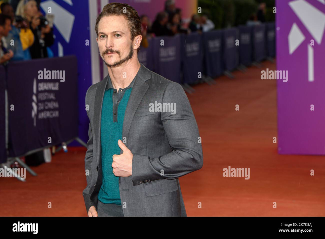 ©PHOTOPQR/OUEST FRANCE/Martin ROCHE / OUEST-FRANCE ; deauville ; 08/09/2022 ; ce jeudi 8 septembre 2022 , la 48? édition du Festival du cinéma américain de Deauville 2022 Jonathan Tucker photographe Martin ROCHE - American film Festival of Deauville Banque D'Images