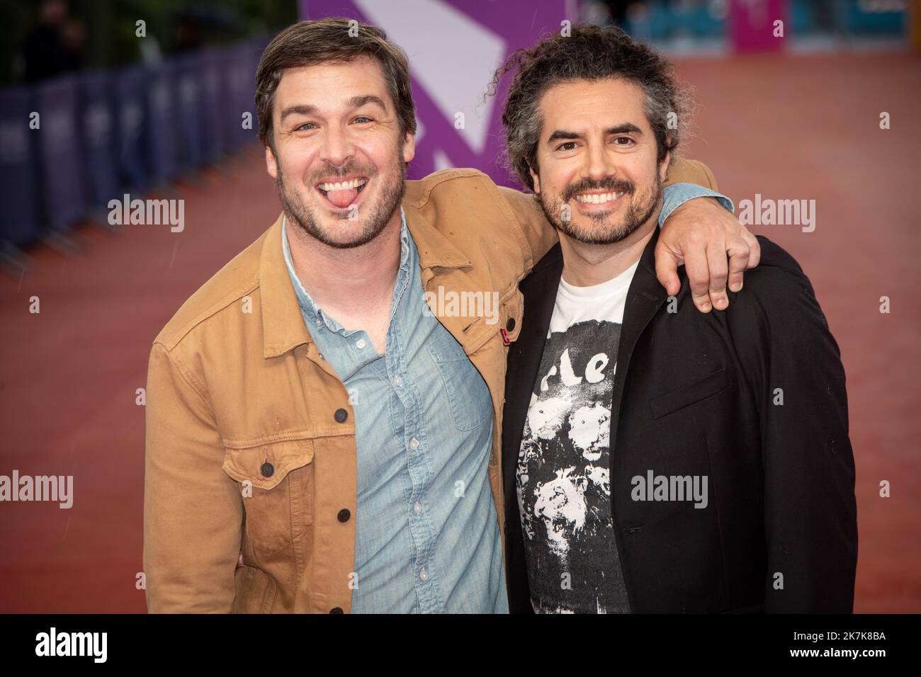 ©PHOTOPQR/OUEST FRANCE/Martin ROCHE / OUEST-FRANCE ; deauville ; 08/09/2022 ; ce jeudi 8 septembre 2022 , la 48? édition du Festival du cinéma américain de Deauville 2022 Jamie Sisley et Rob Cristiano photographe Martin ROCHE Festival américain de Deauville Banque D'Images