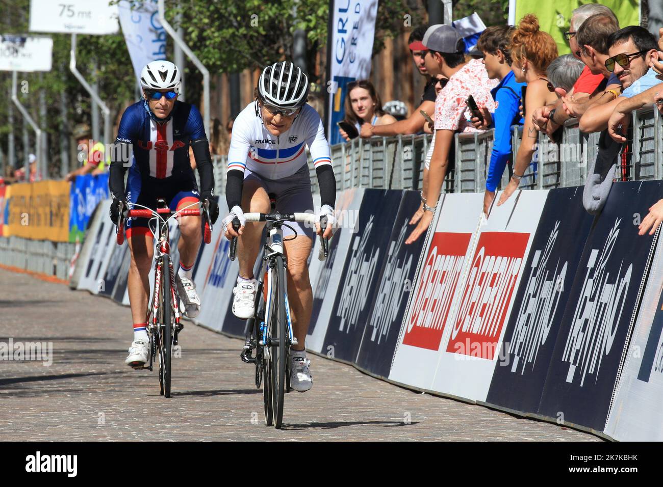 ©PIERRE TEYSSOT/MAXPPP ; CHAMPIONNATS DU MONDE UCI GRAN FONDO 2022. Trento, Italie sur 18