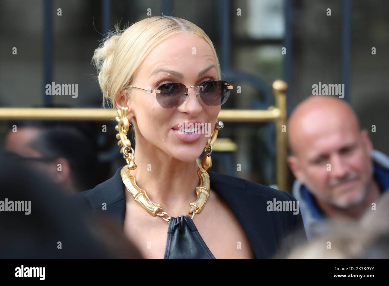 ©Pierre Teyssot/MAXPPP ; 2022 Paris Fashion week S/S 23Christine Quinn. Paris, France sur 29 septembre 2022. VIP et invités au Ritz, Christine Quinn © Pierre Teyssot / Maxppp Banque D'Images