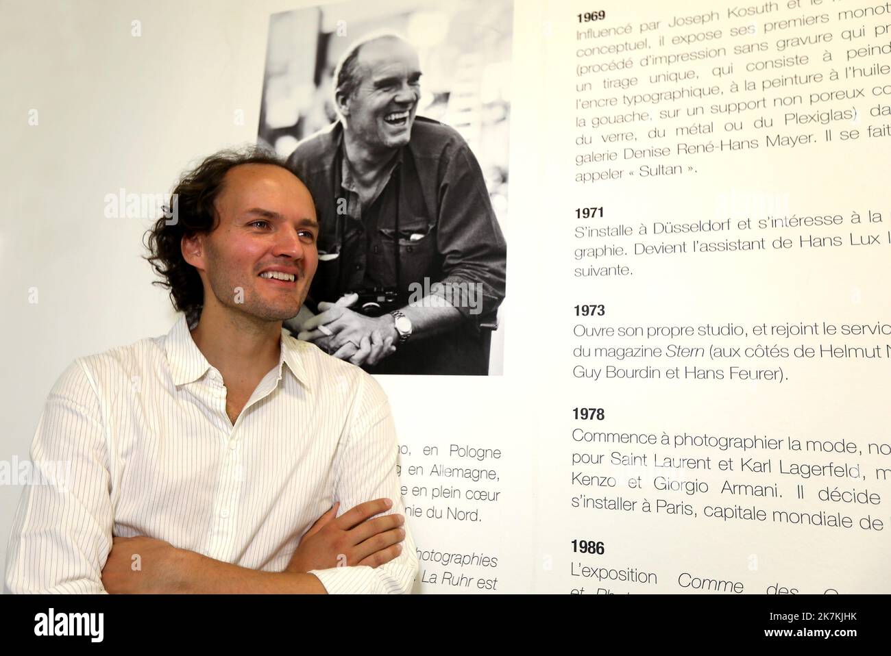 ©PHOTOPQR/NICE MATIN/Valérie le Parc ; LA SEYNE ; 06/10/2022 ; MAG / VILLA TAMARIS PACHA EXPO LINDBERGH VISITE en PRÉSENCE DU FILM PHOTO LUI MEME - exposition Lindbergh à Villa Tamaris Pache la Seyne, France 06 oct. 2022 Banque D'Images