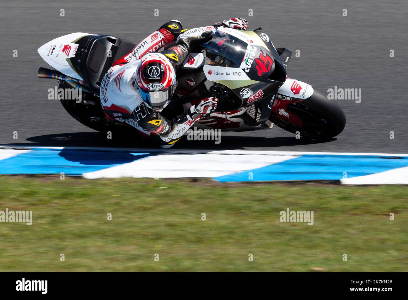 Phillip Island, Australie, 16 octobre 2022. Tetsuta Nagashima, du Japon, à bord de l'IDEMITSU Honda LCR pendant la course MotoGP au MotoGP australien de 2022 sur le circuit de Phillip Island sur 16 octobre 2022 à Phillip Island, en Australie. Crédit : Dave Helison/Speed Media/Alamy Live News Banque D'Images