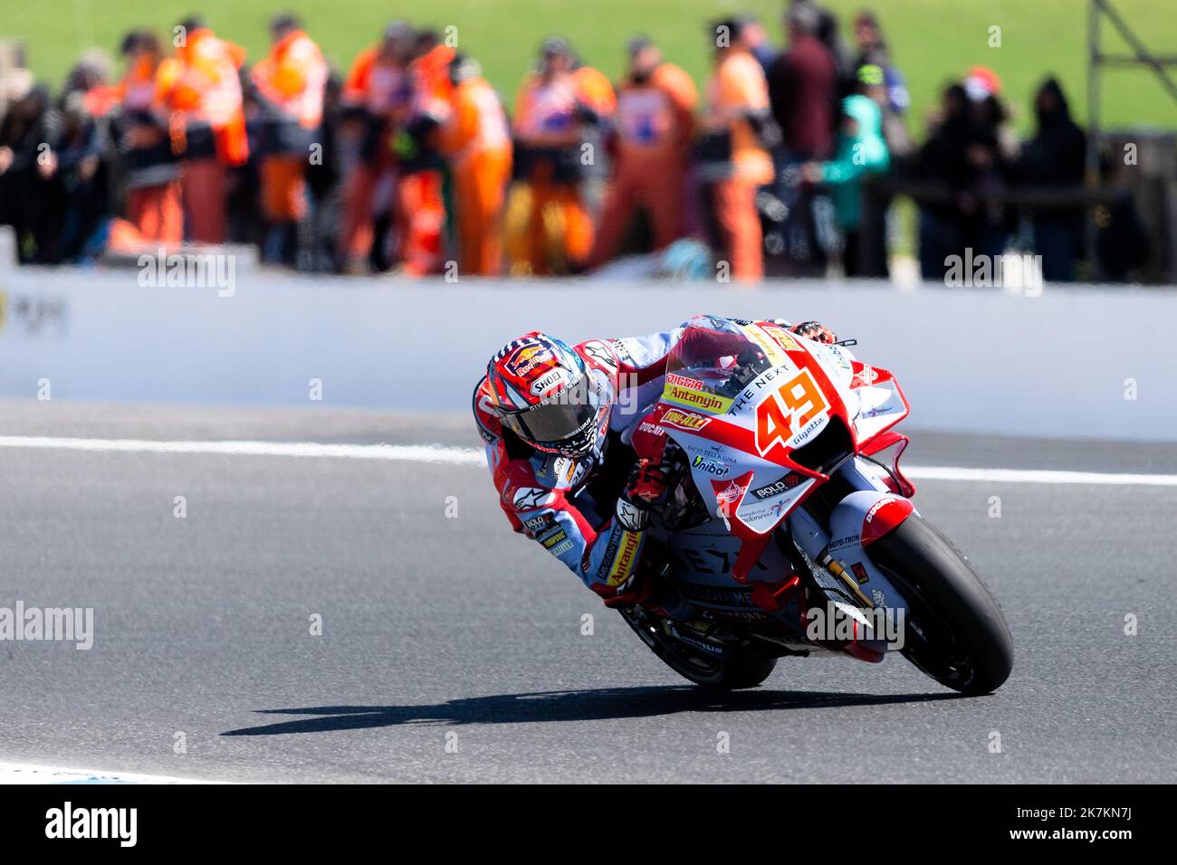 Phillip Island, Australie, 16 octobre 2022. Fabio Digiannantonio, de l'Italie, à bord du Gresini Racing Ducati pendant la course MotoGP de 2022 au MotoGP australien au circuit de Phillip Island sur 16 octobre 2022 à Phillip Island, en Australie. Crédit : Dave Helison/Speed Media/Alamy Live News Banque D'Images