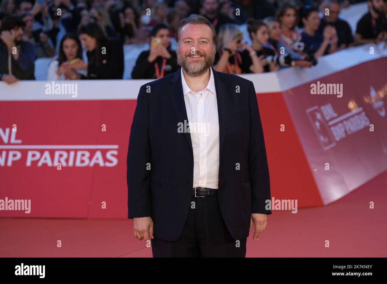 17 octobre 2022, Rome, Rome, Italie: Stefano Fresi pour ''Guerre - la guerra desiderata'' film sur tapis rouge pendant les 5th jours du Festival du film de Rome. (Credit image: © Elena Vizzoca/Pacific Press via ZUMA Press Wire) Banque D'Images