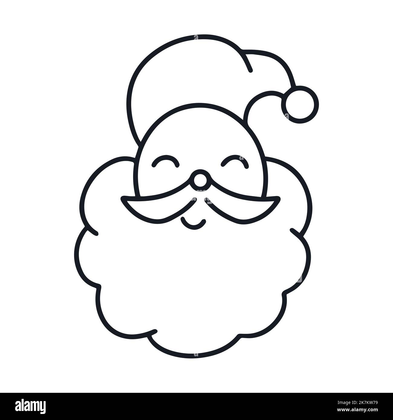 Illustration du personnage de noël du Père Noël Illustration de Vecteur