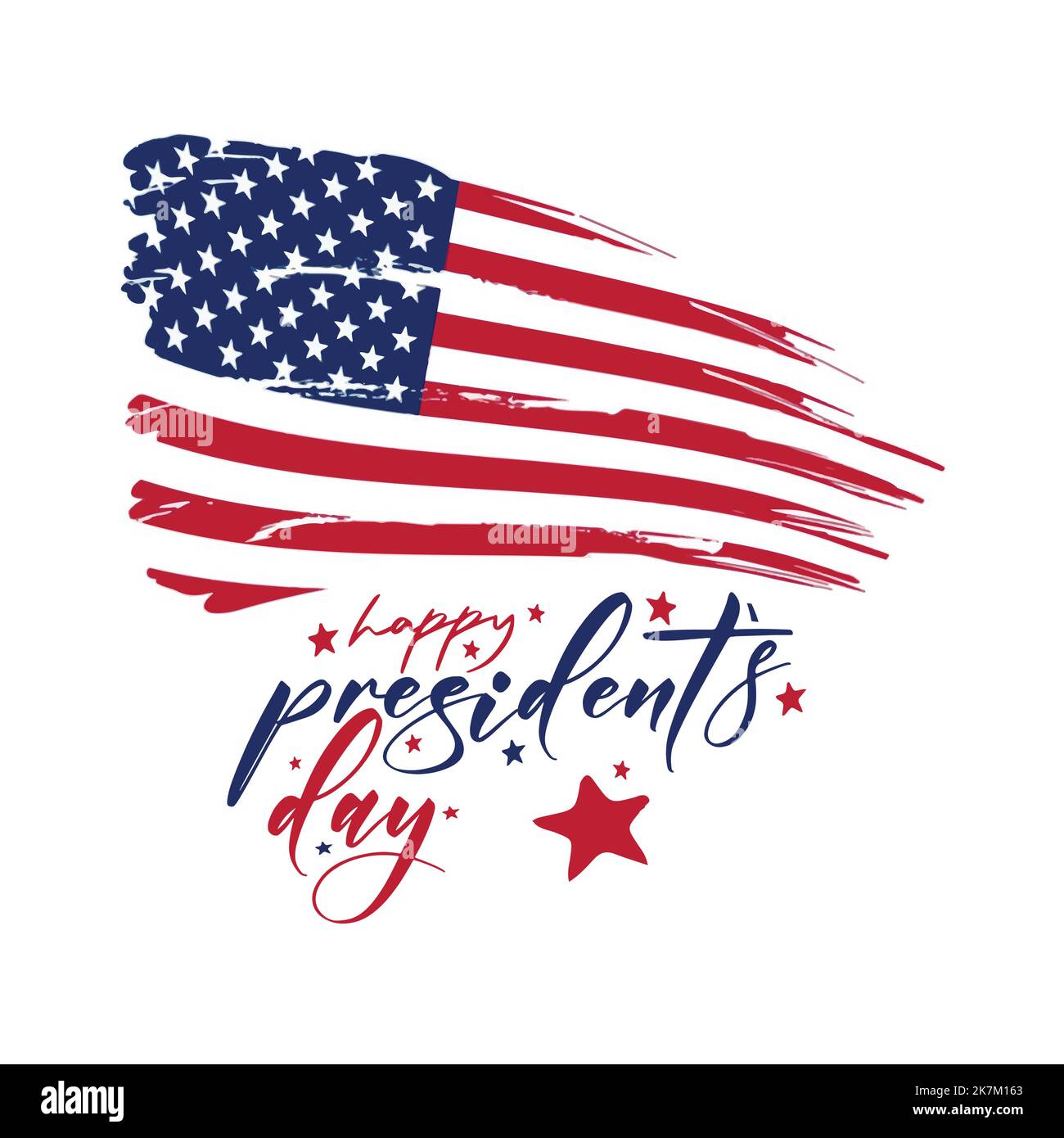 united state of america president day typographie créative avec drapeau américain. Illustration de Vecteur