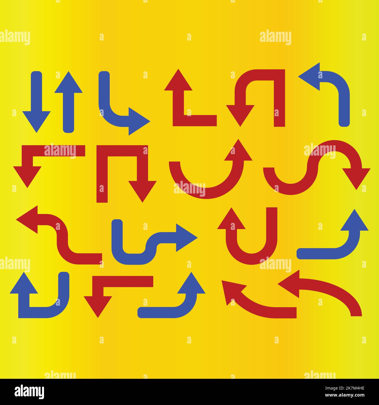 ensemble de flèches vectorielles colorées, éléments de conception Illustration de Vecteur