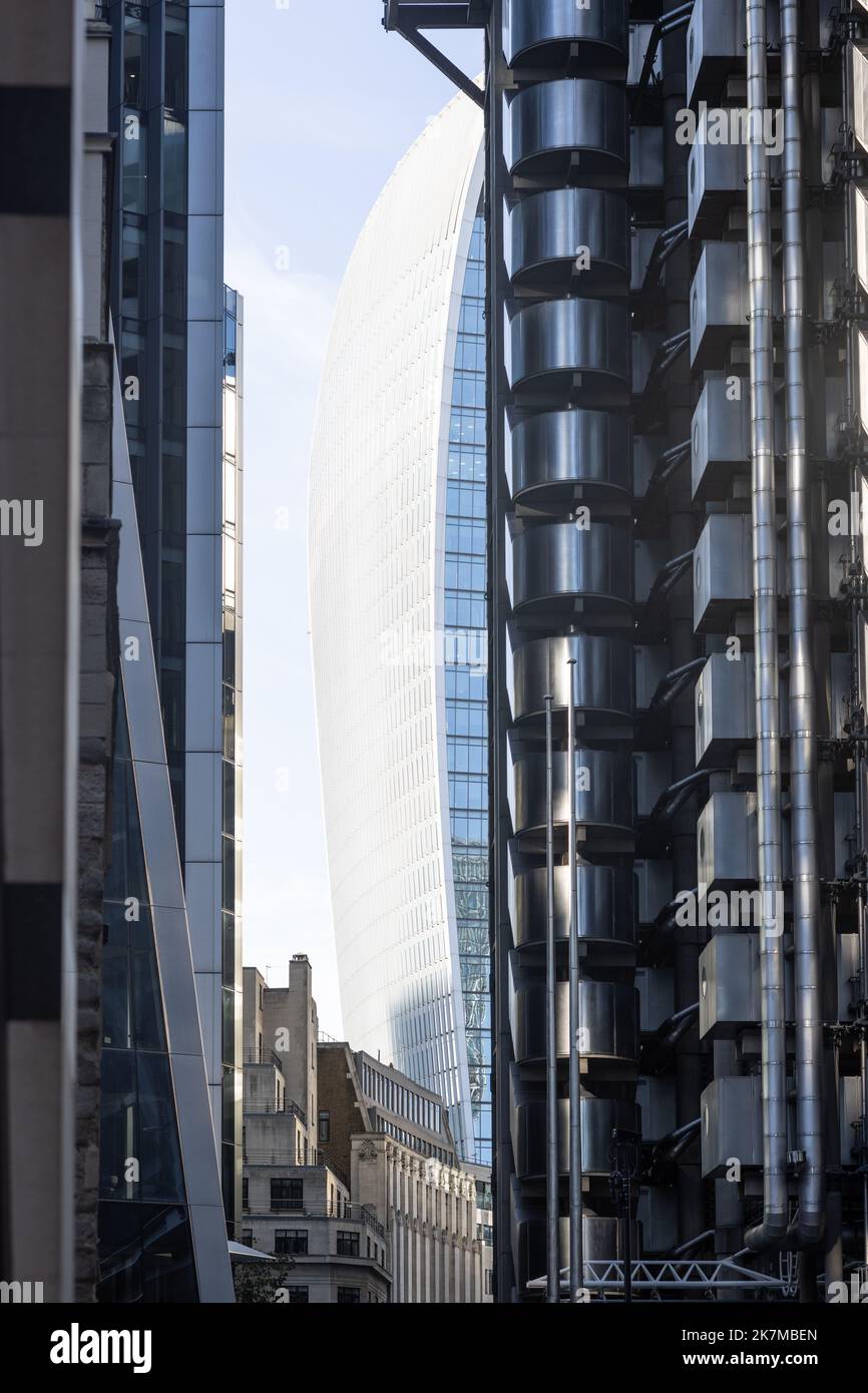 London Brick Lane et la City de Londres Banque D'Images