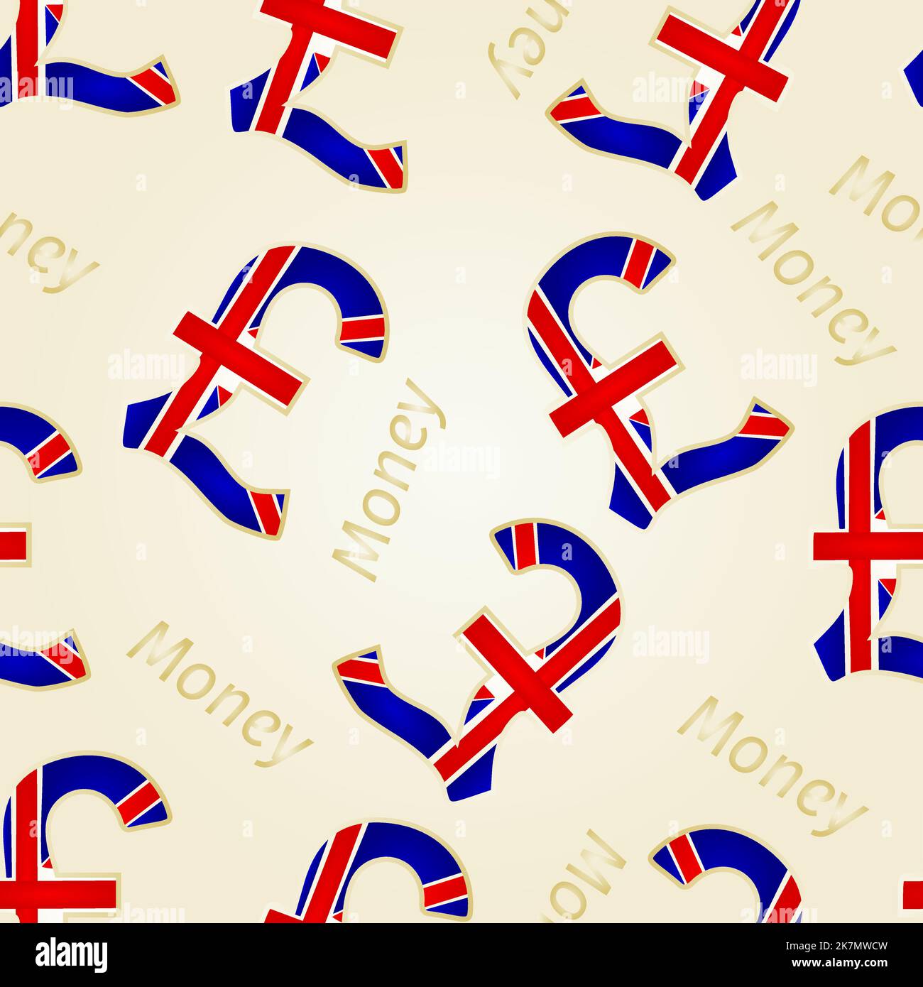 Texture argent sans couture - l'illustration de la livre britannique Illustration de Vecteur